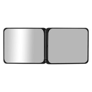 Square Compact Mirror Cosmetic Mirror for Travel Vacation Black